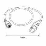 JadaLight PRO forlængerledning, 1 m, sort, 36V, IP67 1 m