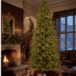Kunstigt juletræ, NORDIC FIR Tree, H: 198 cm, PE/PVC, varm hvid/multicolor 198 cm