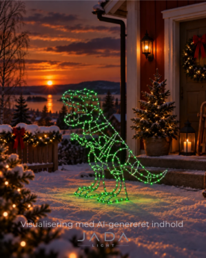 T-Rex dino med lys