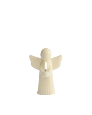 Uyuni LED candle angel, vanilla 11x15,5 cm