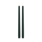 Uyuni LED taper candle, Pine green, Smooth, 2-pack, 2,3x32 cm 32 cm