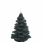 Uyuni LED candle Christmas tree, Pine green, Smooth, 9x12 cm 12 cm