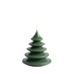 Uyuni LED candle Christmas tree, Olive, Smooth, 13x15 cm 14.8 cm