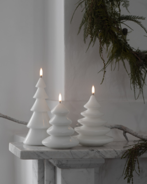Hvide LED juletræer fra Uyuni
