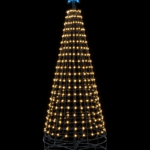 Pixel juletræ med stjerne, H: 213 cm, RGB 213.36 cm
